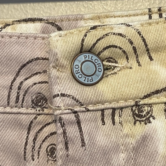 Anthropologie Rainbow Print Tie Dye Jean Shorts - Picture 5 of 9